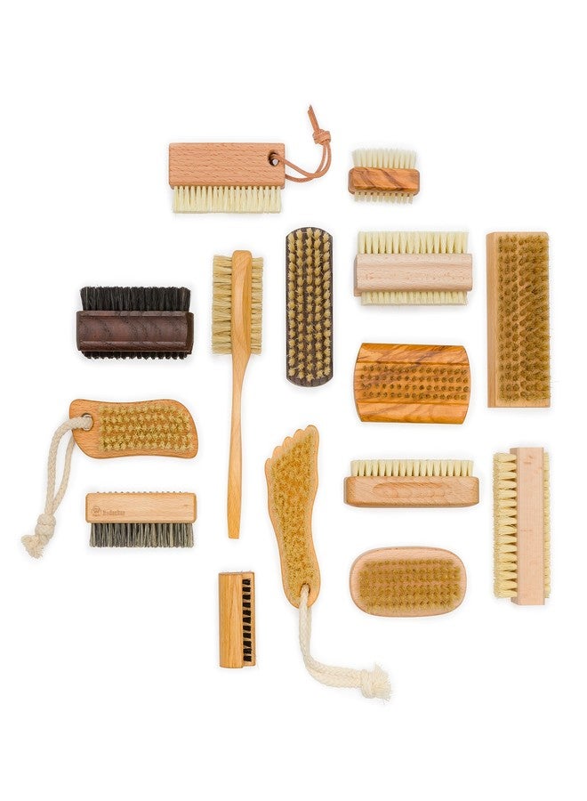 ريديكر فرشاة أقدام الأطفال من ريديكر، مصنوعة من شعيرات الخنزير الطبيعية وخشب الزان المعالج بالزيت مع حلقة تعليق من القطن، بتصميم مرح على شكل قدم، صنع في ألمانيا - Image 4