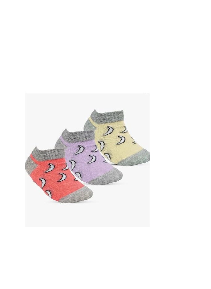 STITCH Baby Pack of 3 Lycra Ankle Socks 