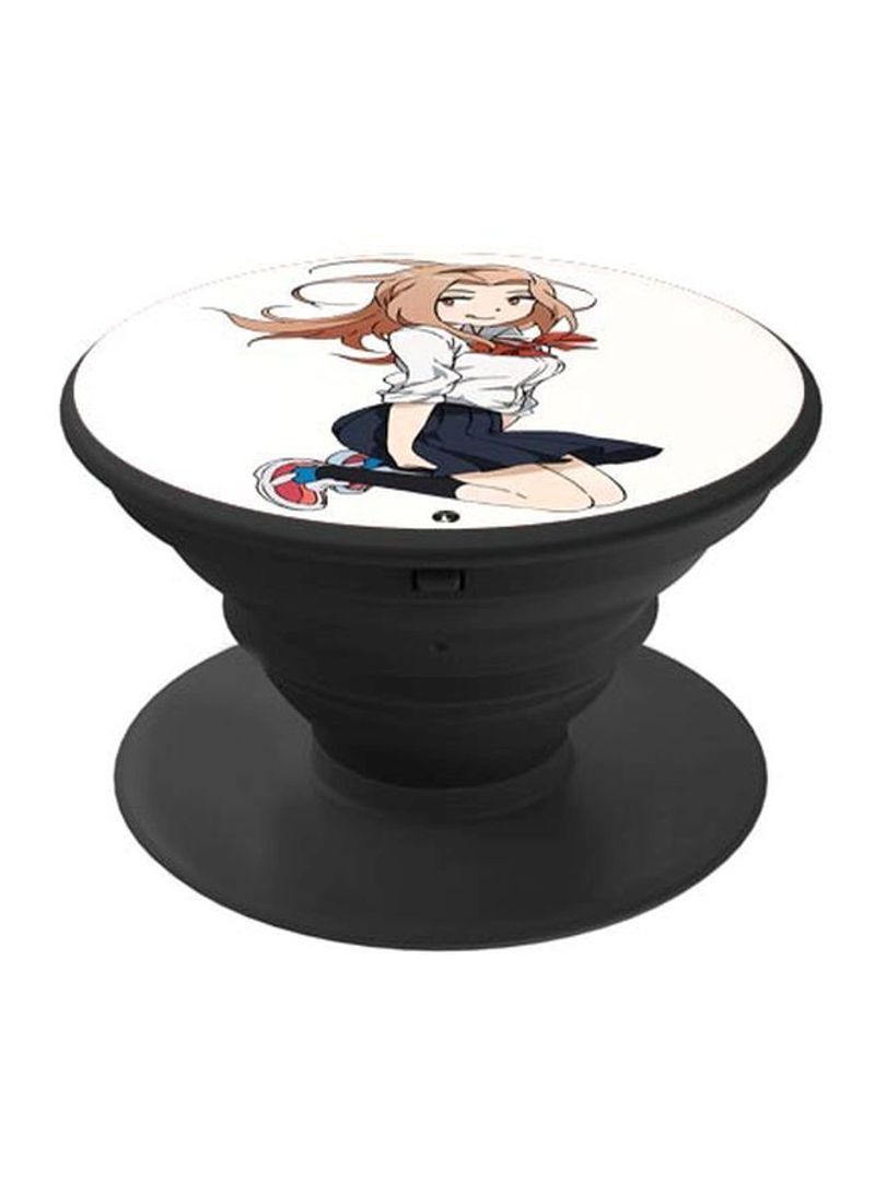 RKN Printed Pop Socket Phone Holder Black/White/Brown - Image 2