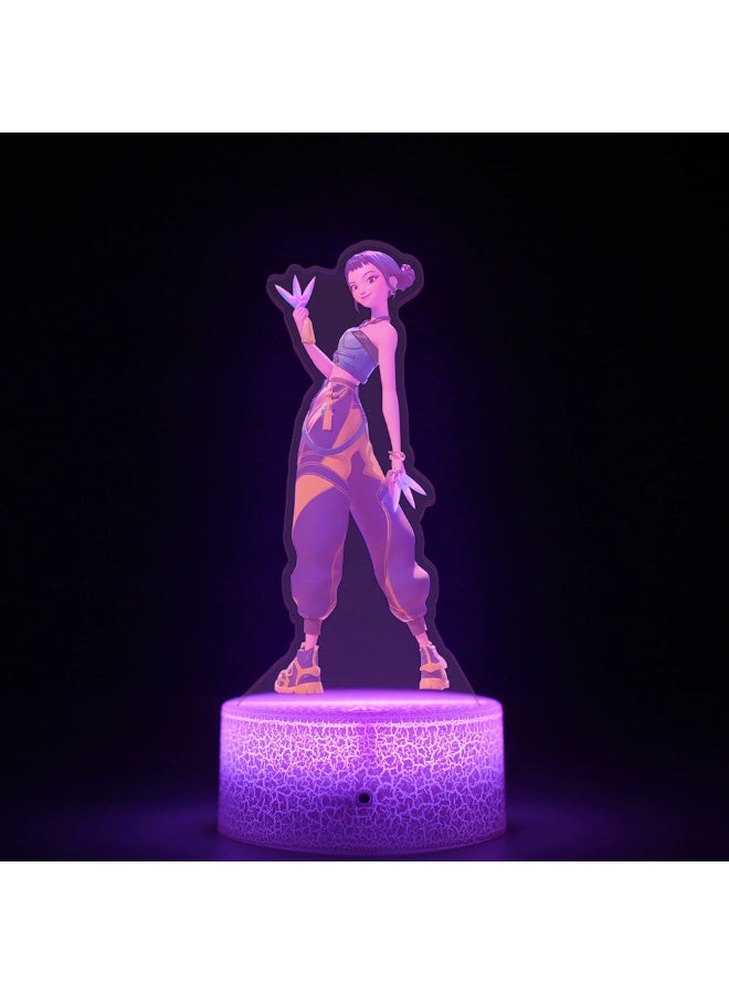 K-Pop Demon Hunters movie peripheral printed remote control 16-color night light is the best gift for family and friends