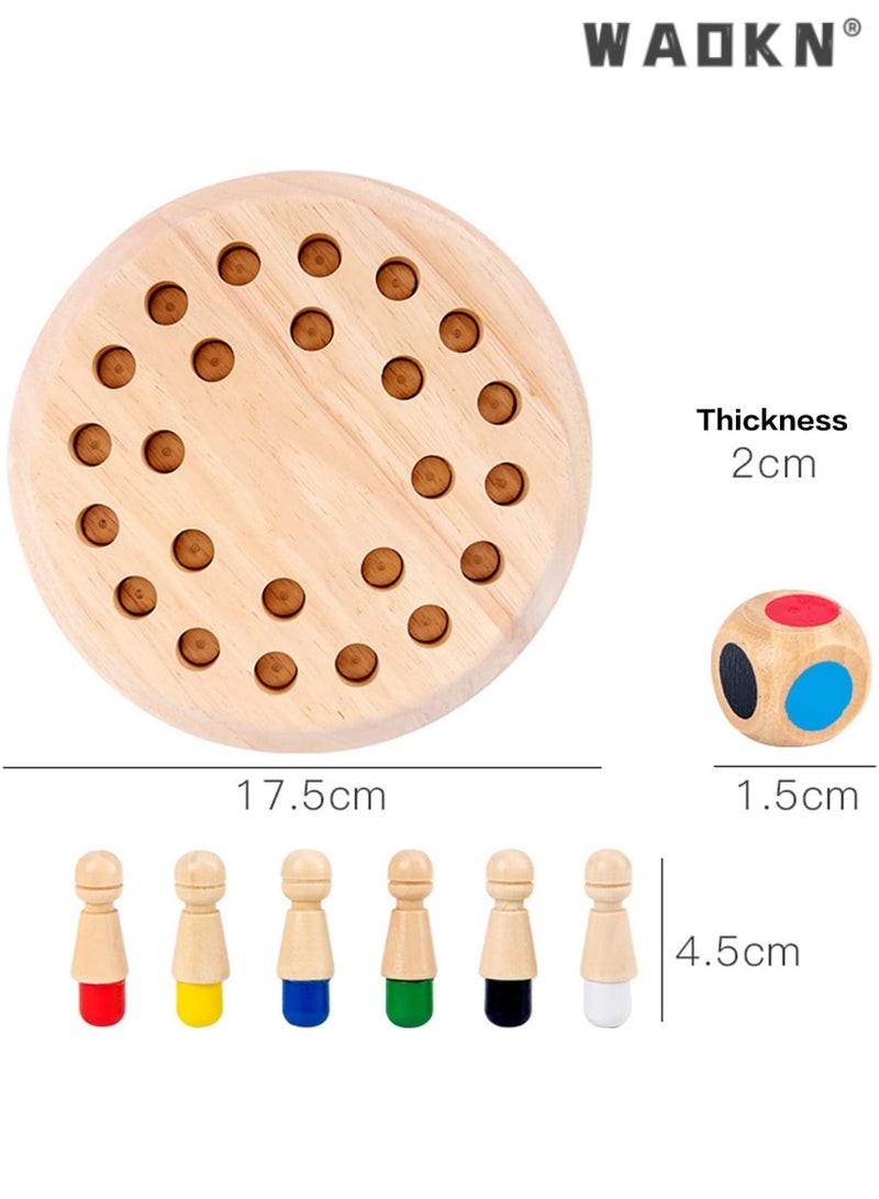 دبليو أيه أو كي أن لعبة مونتيسوري من 4 سنوات، لعبة تعلم الشطرنج الذاكرة، لعبة تعليمية من 4 سنوات، لعبة الذاكرة، تحسن الذاكرة وإدراك الألوان، هدايا عيد ميلاد للأطفال - Image 4