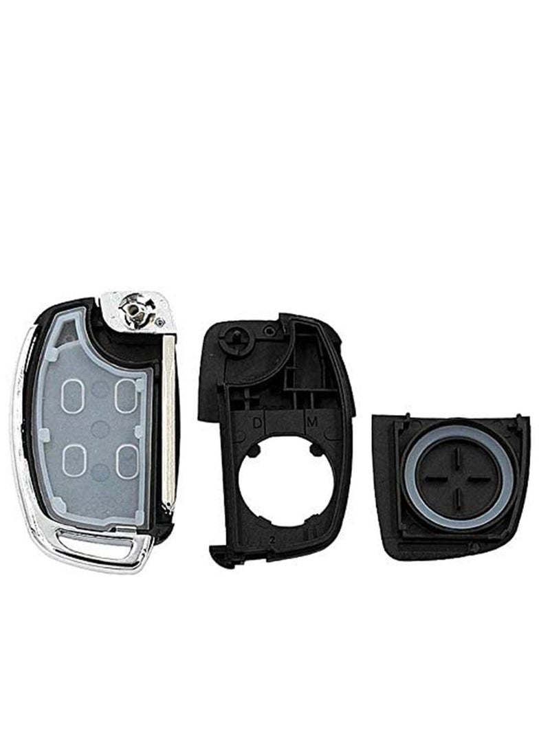 SYOSI Folding Smart Car Key,  3 Buttons Keyless Entry Remote Case, Replacement Remote Car Key key Shell Repair for Mistra Hyundai HB20 SANTA FE IX35 IX45 Key Cover Case  - Image 5