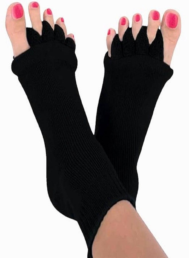 GABANIZ Cotton Foot Alignment Socks for Bunion, Plantar Fasciitis & Hammer Toes Pain Relief - Toe Separator for Comfort & Support (Free Size) - Image 1