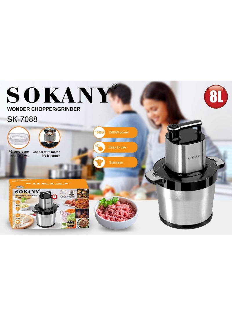 Sokany Stainless Steel 8L 1500W Kibbeh Maker SK-7088A - Image 1
