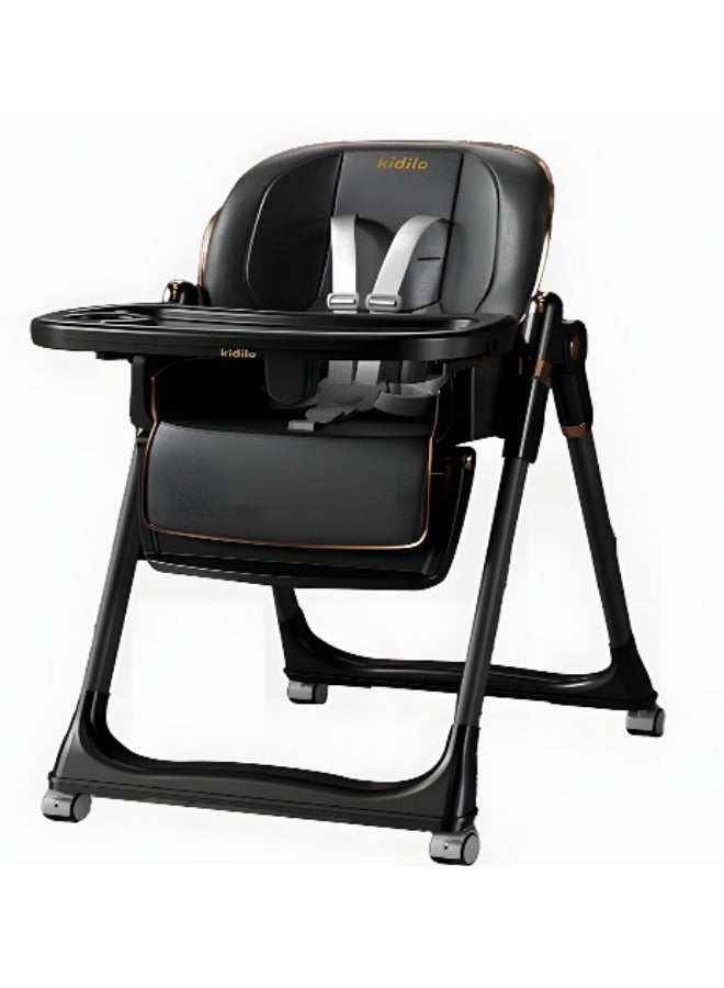 Kidilo Food Chair Kidilo 8122, Adjustable Reclining High Chair with 7 Height Levels