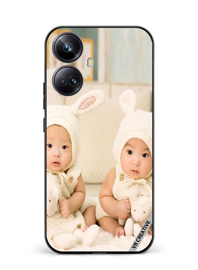 VR CREATIVE Protective Case Cover For Realme 10 Pro Plus Twin Babies Design Multicolour - Image 1