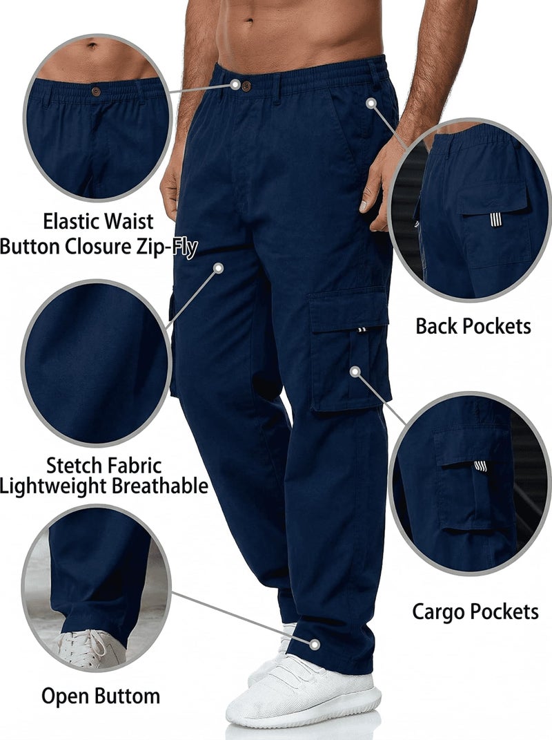 Rela Bota Men Outdoor Cargo Pant Lightweight Tactical Pant Hiking Jogger Classic Fit Multi Pockets - Image 4
