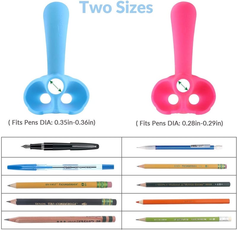 Firesara training grips for pencil, Original Training Grips Puppy Design Posture Correction for Kids Preschoolers Children Adults Special Needs Handwriting Aid for Lefties or Righties (3PCS) - Image 3