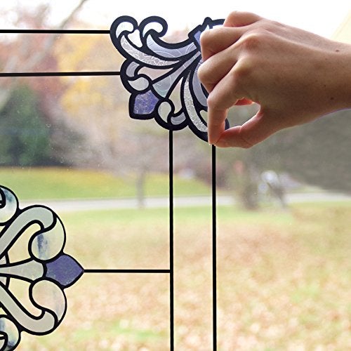 Inhome In Home InHome NH2366 Caming Line Stained Glass Decals, Black - Image 2