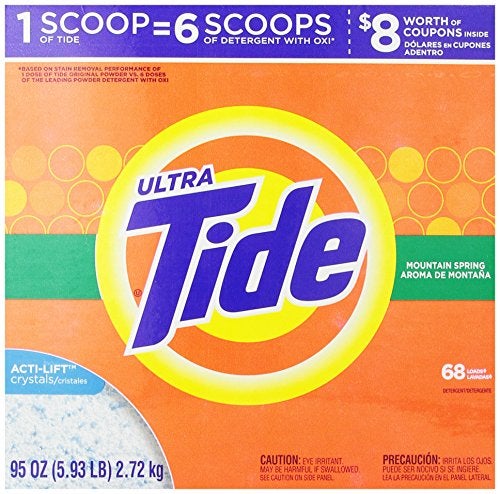 Tide Powder Laundry Detergent, Mountain Spring, 68 loads, 95 oz - Image 5