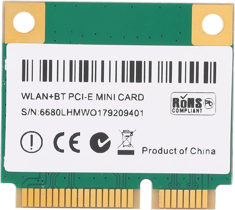 بطاقة واي فاي لاسلكية من نوع Mini PCIE مزودة بتقنية 4.2 MCAC7265، بسرعة نقل بيانات تصل إلى 1200 ميجابت في الثانية، متوافقة مع أنظمة ويندوز 7/8/10، تحتوي على بطاقة شبكة واحدة. - Image 2