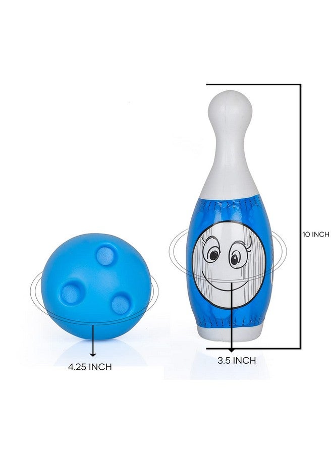 اتش اس انتربرايز لعبة البولينج للأطفال مجموعة البولينج المكونة من 6 كرات و2 كرة للأطفال للعب في الأماكن المغلقة والمفتوحة للأولاد والبنات (أزرق) - Image 2