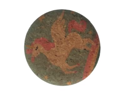 Brown Printed Round Cute Portable Metal and Glass Mirror - Image 1
