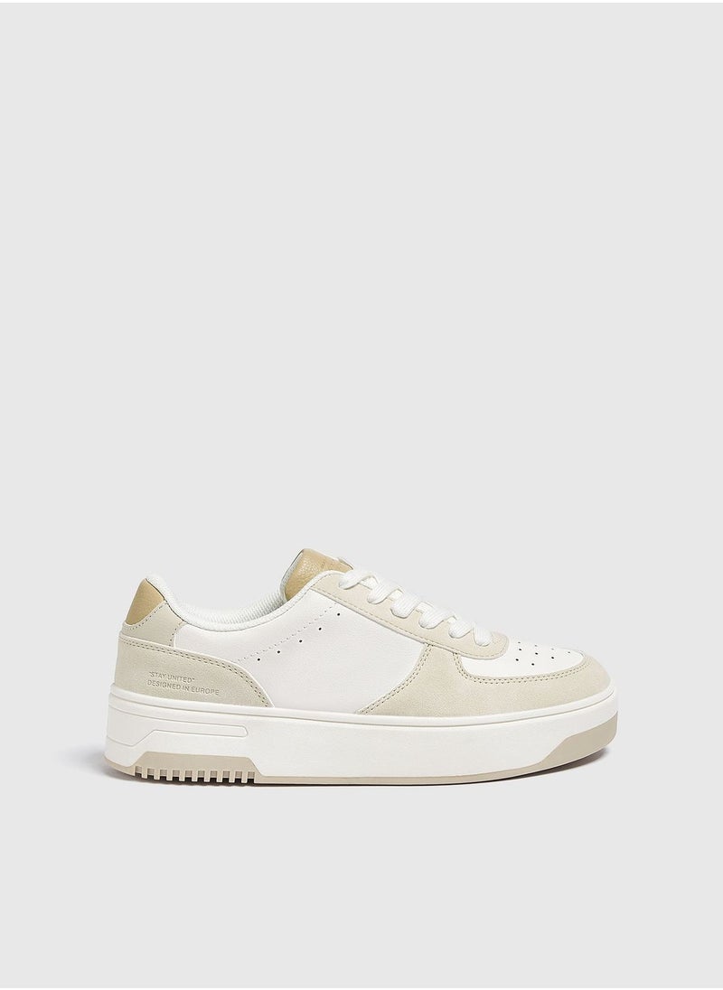 PULL&BEAR Casual platform trainers  - Image 1
