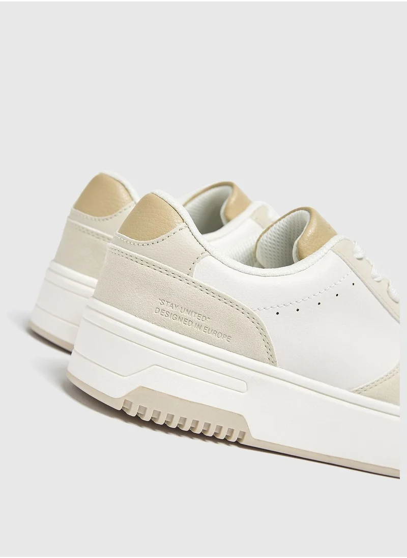 PULL&BEAR Casual platform trainers