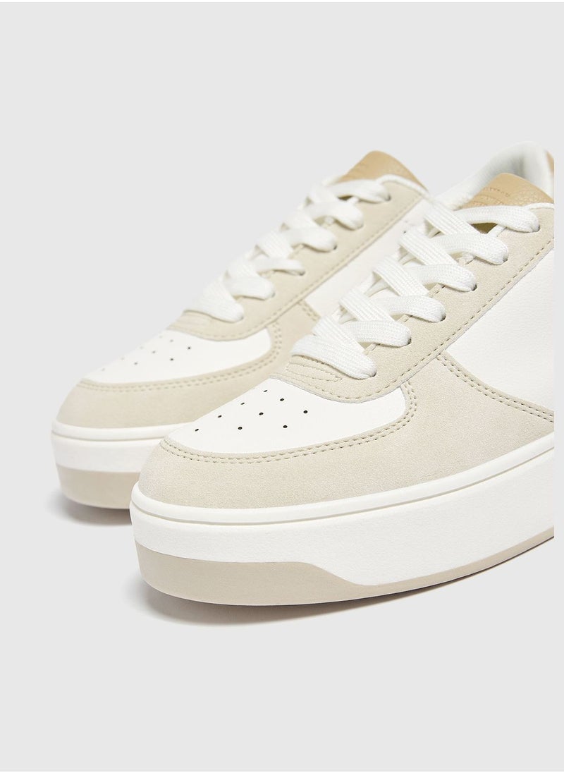 PULL&BEAR Casual platform trainers  - Image 4