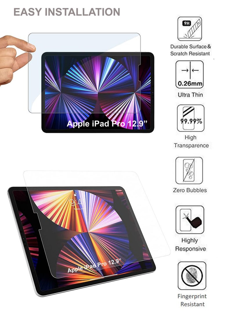 Apple iPad Pro 12.9 inches (2022)  - Tempered glass Screen Protector - Clear - Image 4