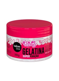 Salon Line Salon Line  Linha ToDeCacho  Gelatina Super Fixacao 300 Gr  ImWithCurls Collection  Super Fixing Gelatin Net 1940 Oz 