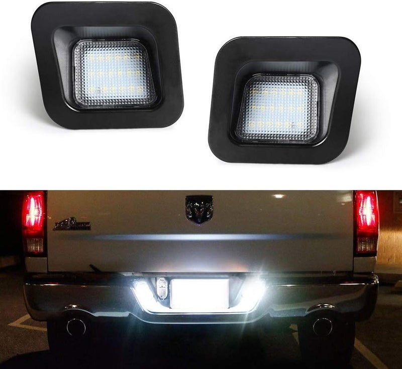Gempro مجموعة مصابيح LED لترخيص لوحة السيارة GemPro 2 قطعة لسيارات دودج رام 1500 2500 3500 (2003-2018) - Image 1