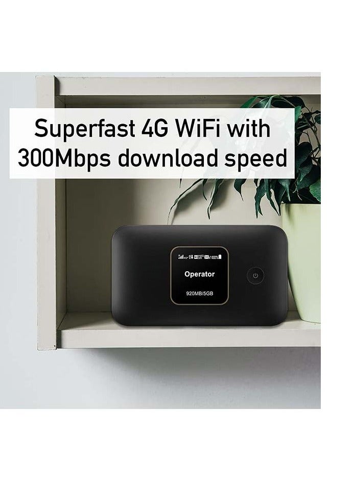 E5785 BLACK, 4G, 300Mbps Travel Mobile Wi-Fi Hotspot with Long-Lasting 3000Mah Battery Unlocked to all Networks - Image 4