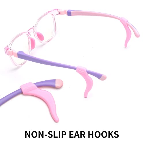 JM Kids Blue Light Glasses, Computer Gaming Grasses for Girls Boys Age 3-10, Anti Blue Ray TR90 Eyeglasses - Image 5