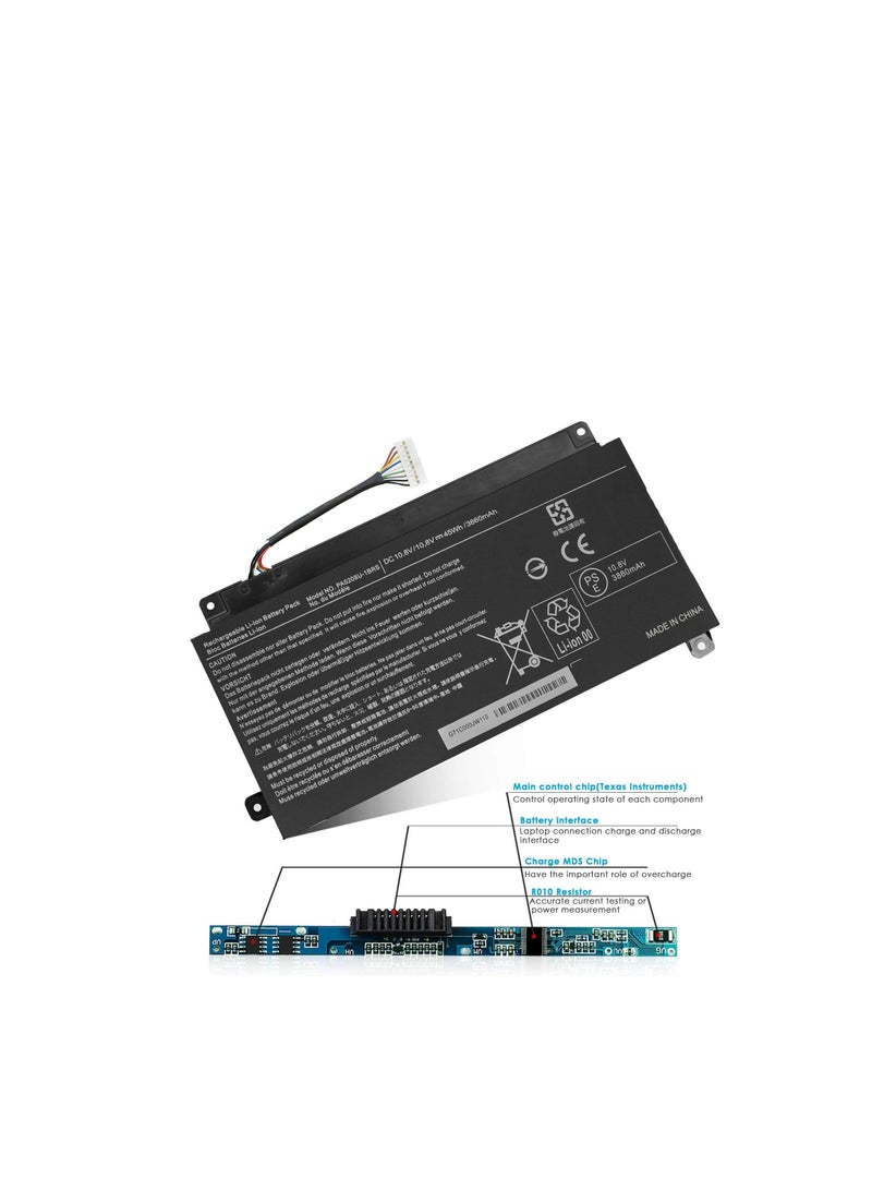 Terabyte بطارية لابتوب بديلة PA5208U-1BRS بديل لتوشيبا كروم بوك CB35 CB30 CB35-B3330 CB35-B3340 CB35-C3300 CB35-C3350 CB30-B3123 ساتلايت E45W P55W E45w-C4200x P55w-c522 04 P5005w-c5208(10.8V 45Wh) - Image 3