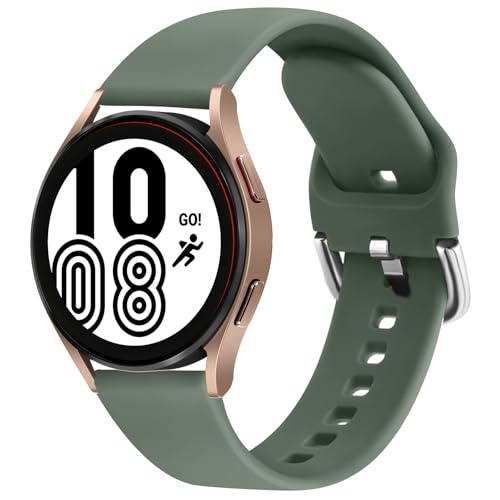 Tobfit 18mm Silicone Watch Strap Compatible for Titan, Timex, Casio, Sonata etc, Quick Release Sport Loop Colorful Strap,Avocado green - Image 1