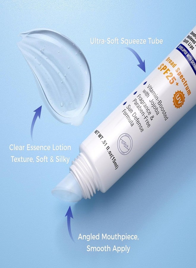 OUKEYA 2 Pack, Medicated Lip Balm w/Organic & 100% Natural Ingredients, Squeeze Tube Lip Butter SPF 25+ Long-Lasting Moisturizing Overnight Lip Mask Gentle Exfoliation Extreme Dry Lips Treatment - Image 3