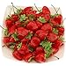 Gresorth 30pcs Artificial Lifelike Simulation Small Dard Red Strawberry Set Decoration Fake Fruit Home House Kitchen - Image 2