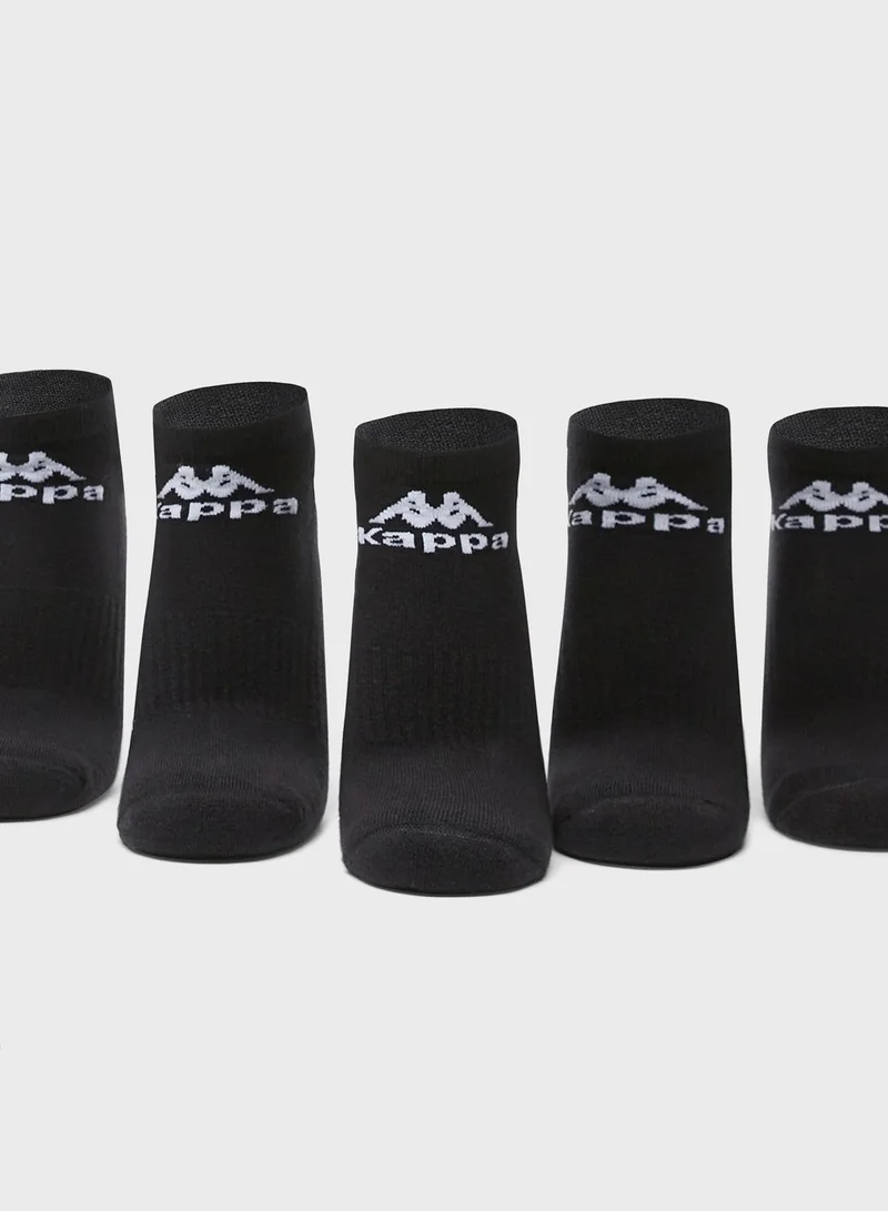 Kappa 3 Pack Logo Printed Ankle Socks