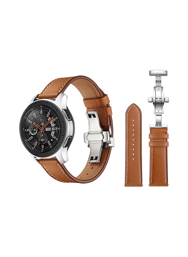 Perfii Stylish Replacement Band For Samsung Galaxy Watch Brown - Image 2