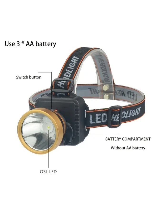 USB Rechargeable LED Headlamp Flashlight – Super Bright, 3 Modes, Rain Resistant, Adjustable Strap – 3601 Lumens Headlight for Hiking, Camping, Fishing & Outdoor Activities - Image 5