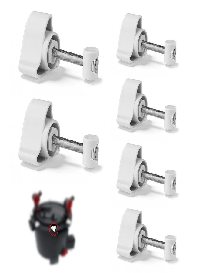 BANLIN 6 Set Lid Fastener Compatible with Fluval FX6/FX4/FX2 Heavy Duty Replacement Canister Filter Fasteners, Durable Replacement Clips Easy Snap-On Installation Leak-Proof - Image 1