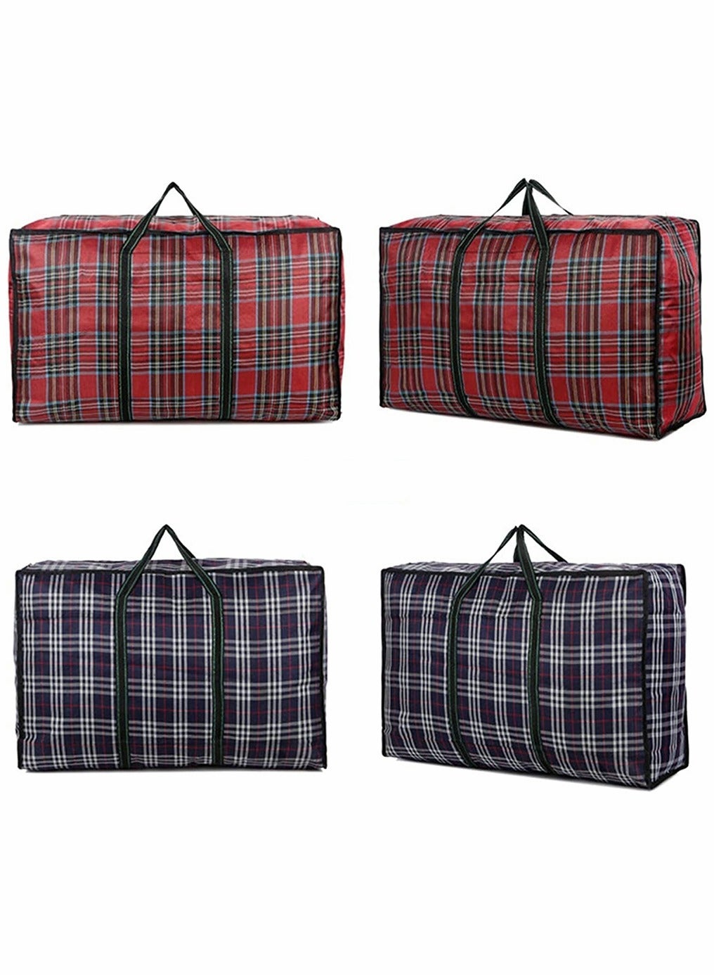 4pcs Extra Large Storage Bags Tote Moving Luggage Bag Large Capacity Clothing Storage Bags Oxford Cloth Waterproof for Travelling College Carrying Dorm Room Essentials Moving Supplies