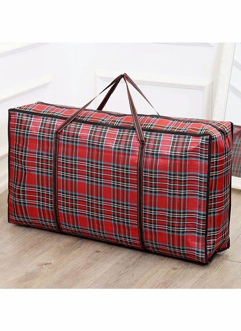 HomarKet 4pcs Extra Large Storage Bags Tote Moving Luggage Bag Large Capacity Clothing Storage Bags Oxford Cloth Waterproof for Travelling College Carrying Dorm Room Essentials Moving Supplies  - Image 5
