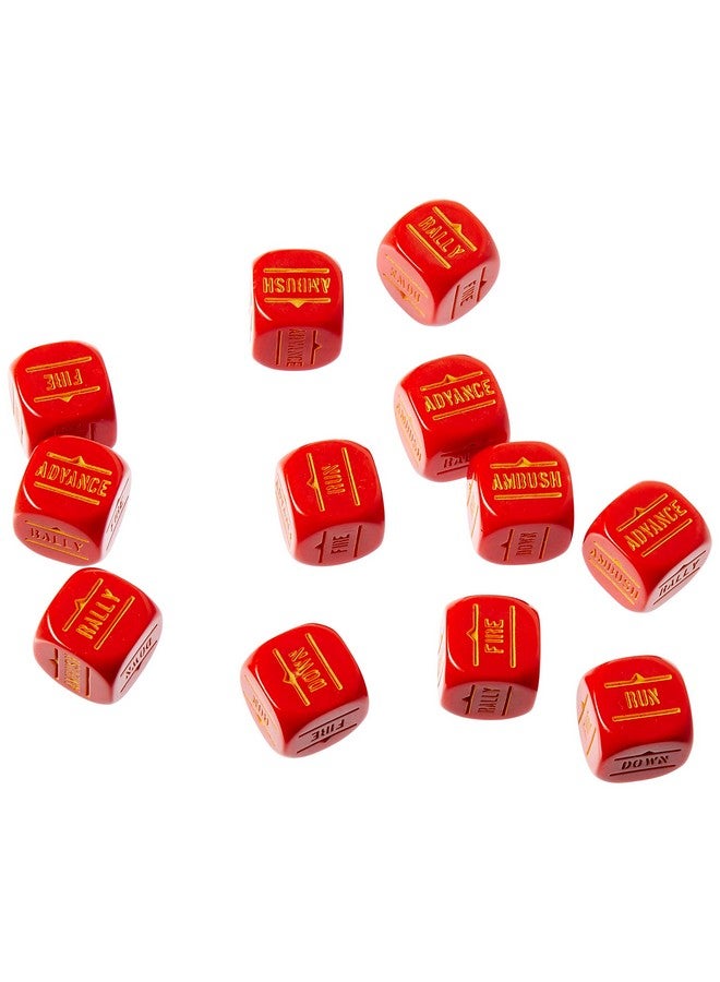 WARLORD GAMES Bolt Action WWII Military Wargaming Red Dice Pack of 12 - Image 1