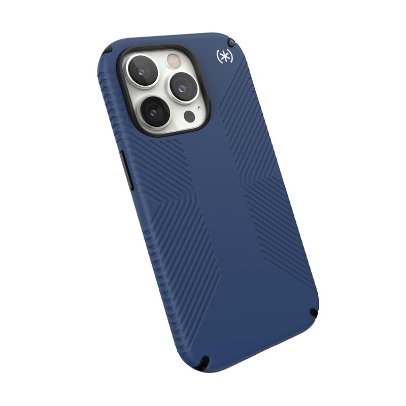 Speck iPhone 14 Pro Case Drop Protection Scratch Resistant Dual Layer Slim Phone Case for 61 Inch iPhones Built for MagSafe AntiFade Case Presidio2 GripCoastal BlueBlackWhite - Image 2