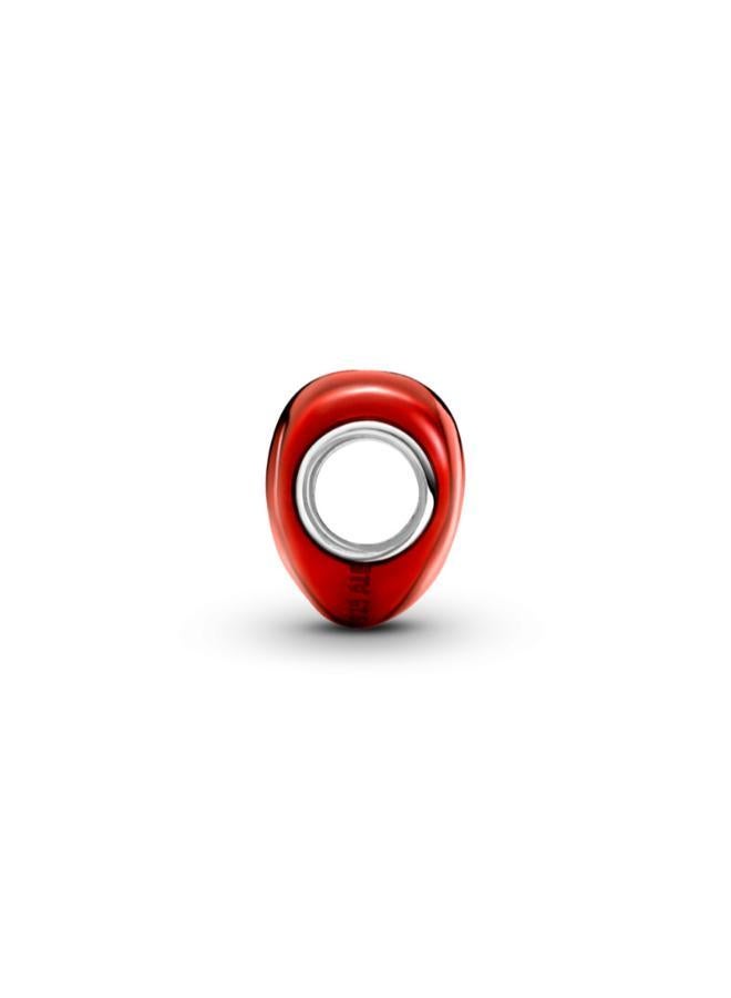 PANDORA Metallic Red Heart Charm - Image 3