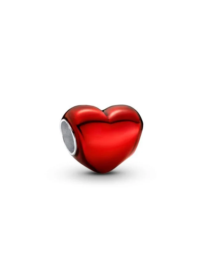 PANDORA Metallic Red Heart Charm