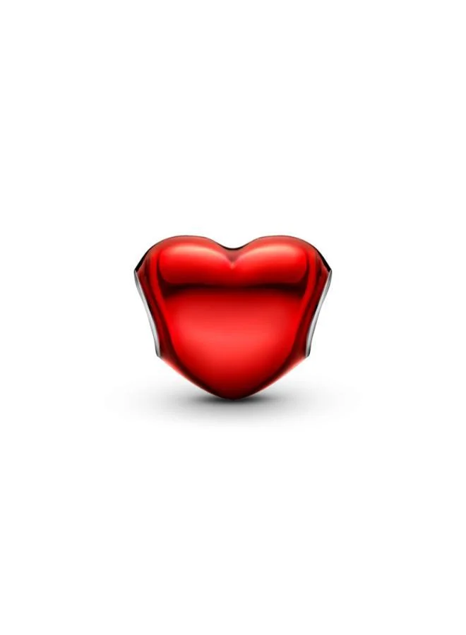 PANDORA Metallic Red Heart Charm