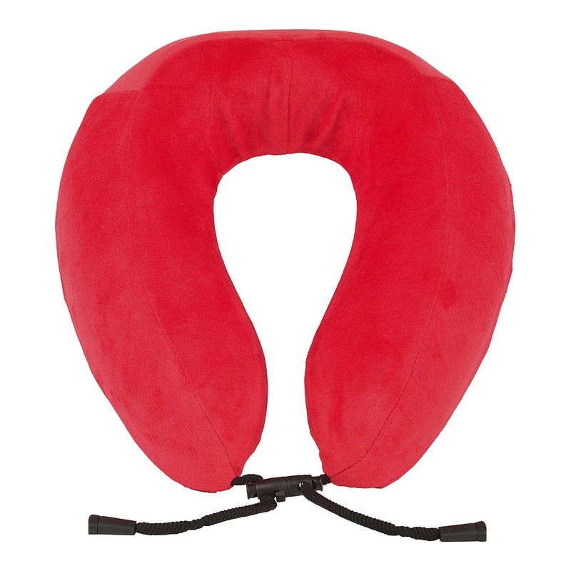ILU Neck Pillows Travel Pillow Head Rest Pillows for Flight Cars Home Office Red - Image 1