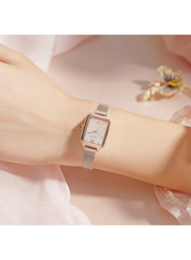 Julius Women's Watch, Fashion Gift Box, Gradient Starry Sky Calendar, Stylish Student Exam Watch, Gradient Pink Mgbb-1503a - Image 2
