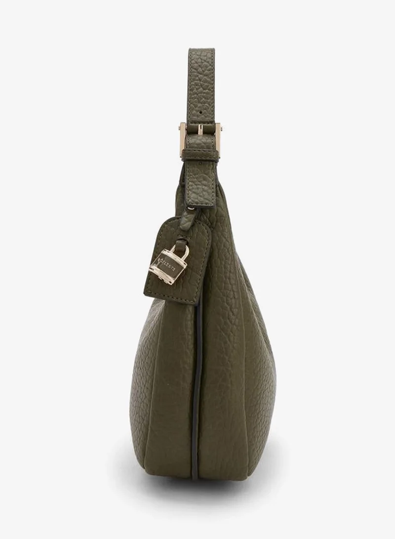 Celeste KHAKI Textured Shoulder Bag With Adjustable Strap for Women | Best Price UAE