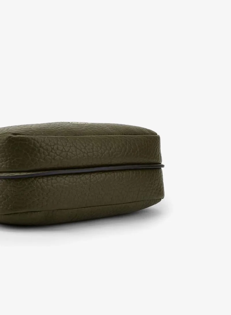 Celeste KHAKI Textured Shoulder Bag With Adjustable Strap for Women | Best Price UAE