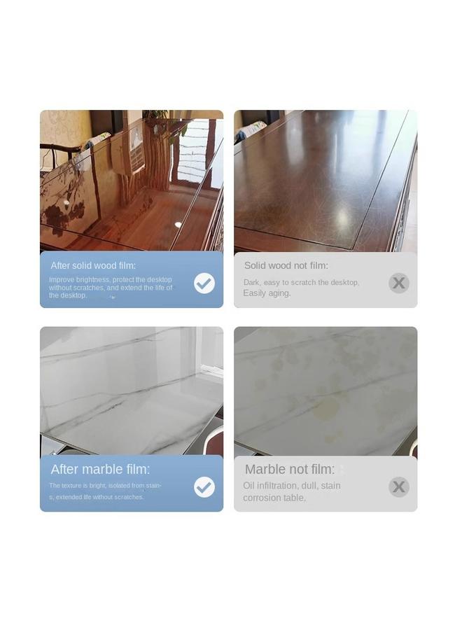 Bluejw Transparent Furniture Film Desktop Coffee Table Marble Solid Wood Dining Table Rock Board Countertop Anti-scalding Anti-scratch Protective Film - Image 3