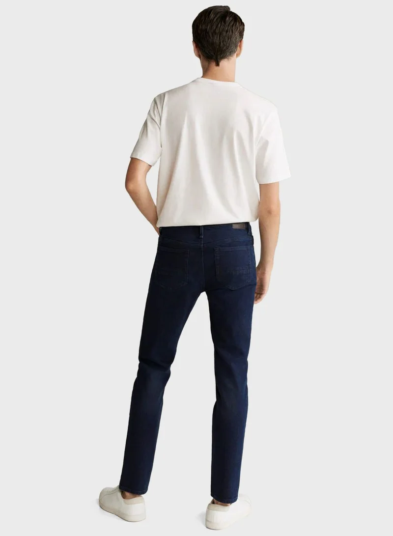 Mango Man Rinse Slim Fit Jeans