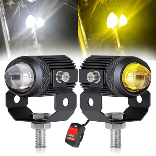 OBEROI'S TRADERS Universal Mini Drive LED Fog Light Projectors/Flasher Lamp For Car Bike Fog Lamp, Dash Light Motorbike, Car, Truck, Van Xenon (Pack of 2) - Image 1
