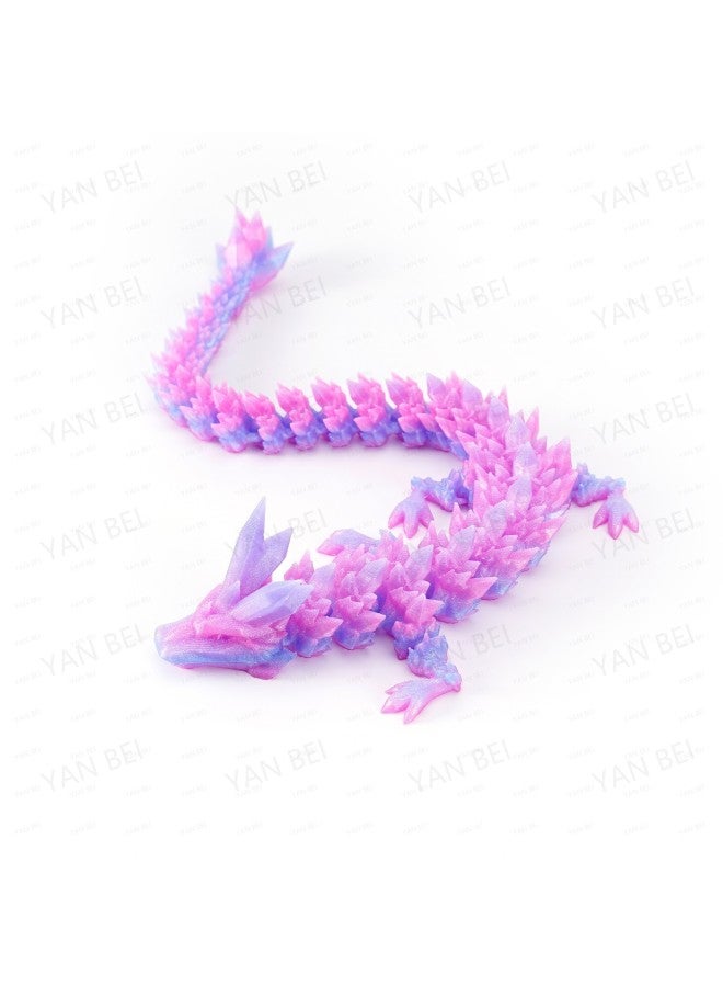 3D Printing Dragon Egg Activity Joint Gemstone Dragon Model Easter Egg Children's Toy Decorative Creative Ornaments-Color:[crystal Color] Gem Dragon-Size:【PRO】40CM - Image 1