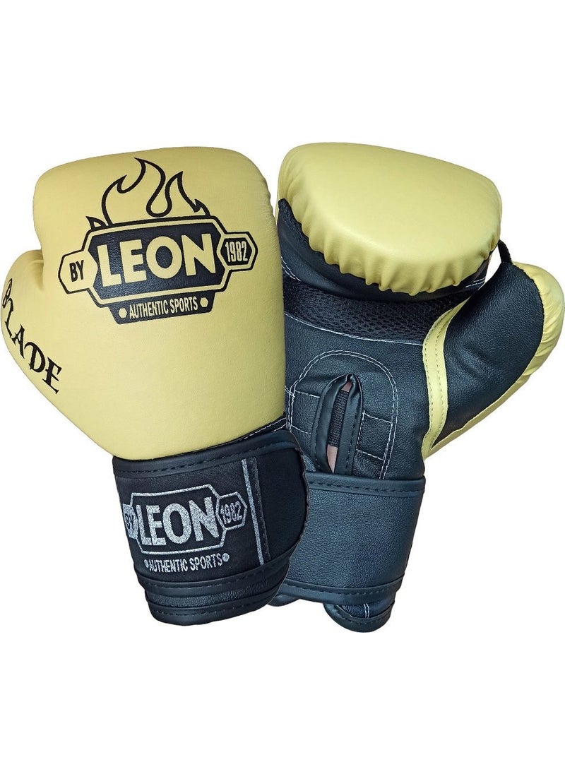 By Leon 1982 Leon Blade Training Boxing, Kickboxing and Muay Thai Gloves Yellow  - Image 1