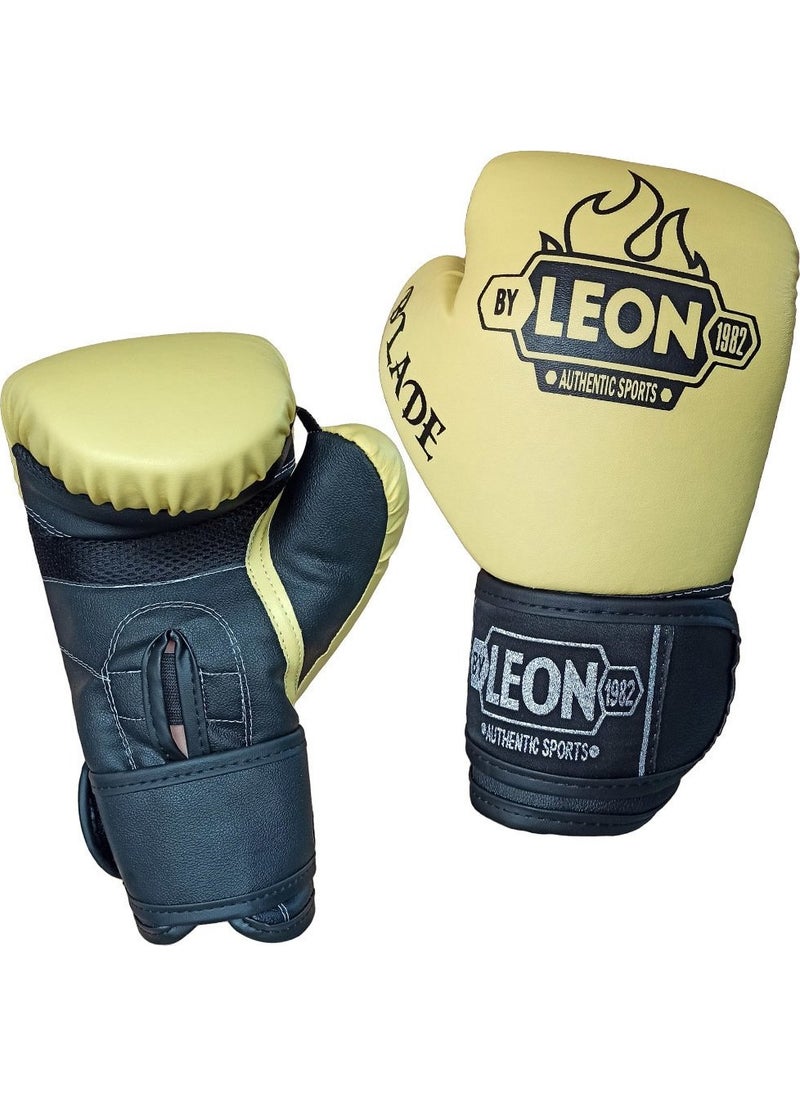 By Leon 1982 Leon Blade Training Boxing, Kickboxing and Muay Thai Gloves Yellow  - Image 2